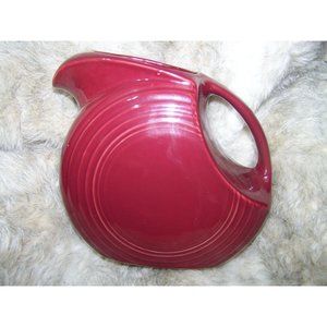 Fiesta Pitcher Fiesta Ware Juice Red Cinnabar Burg Maroon